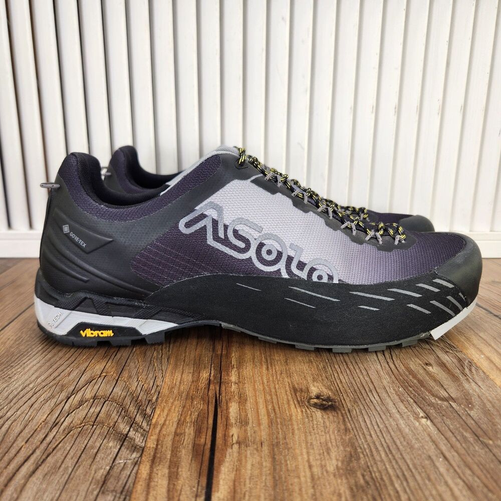 Asolo Eldo GV Technical Approach Shoes Men 11 Black GTX Waterproof Vibram Hiking